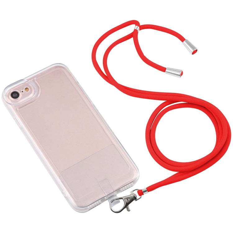 For iPhone SE 2022 / SE 2020 / 8 / 7 Lanyard Transparent TPU Phone Case