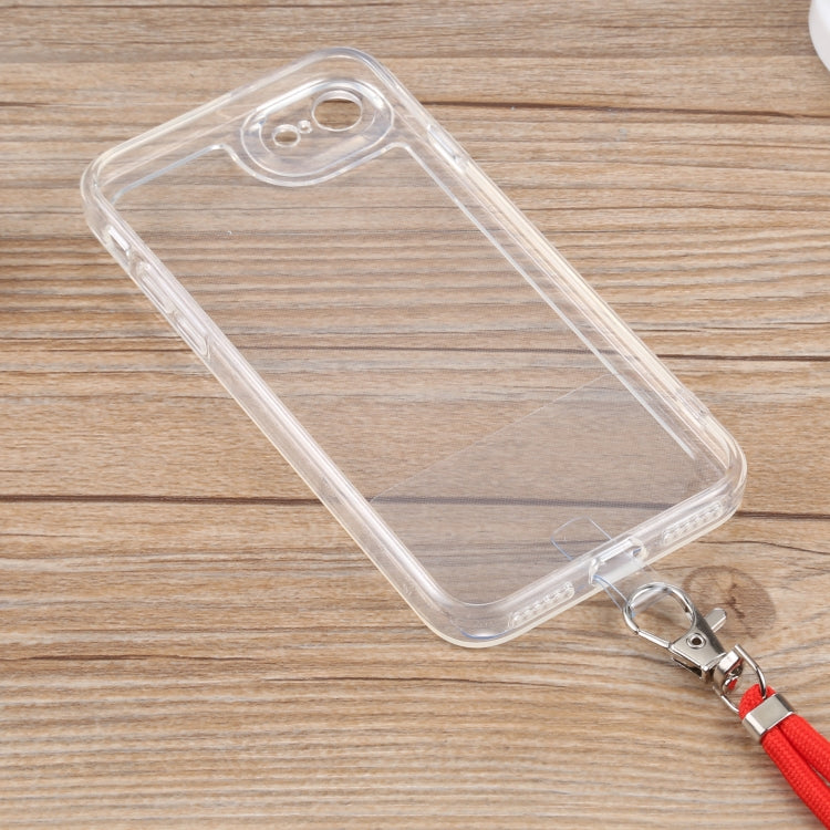 For iPhone SE 2022 / SE 2020 / 8 / 7 Lanyard Transparent TPU Phone Case