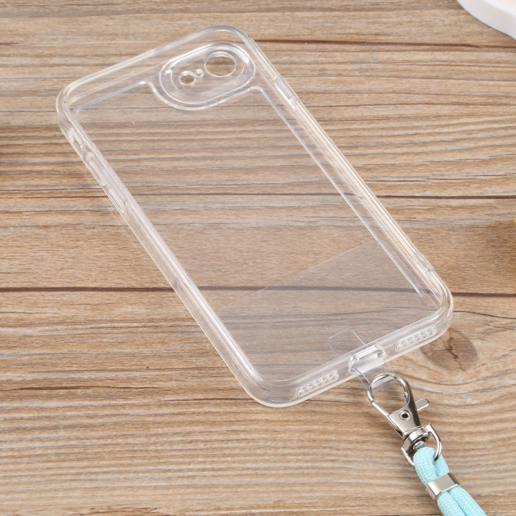 For iPhone SE 2022 / SE 2020 / 8 / 7 Lanyard Transparent TPU Phone Case
