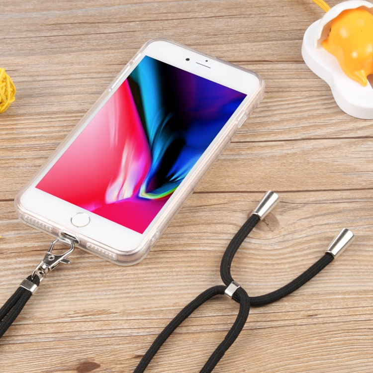 Lanyard Transparent TPU Phone Case For iPhone 7 Plus / 8 Plus