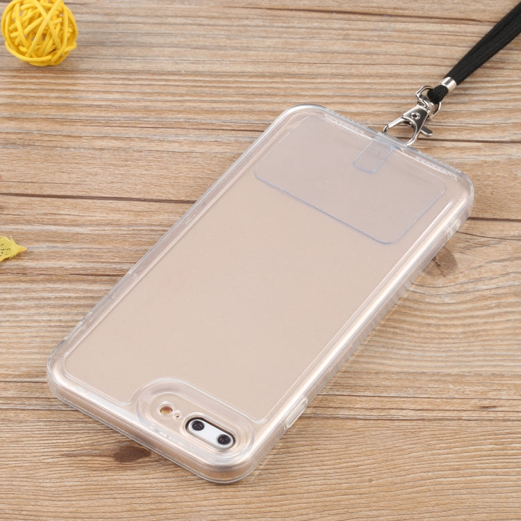 Lanyard Transparent TPU Phone Case For iPhone 7 Plus / 8 Plus