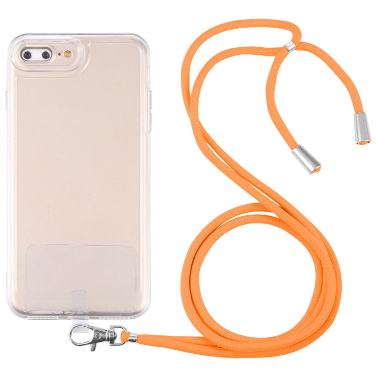 Lanyard Transparent TPU Phone Case For iPhone 7 Plus / 8 Plus