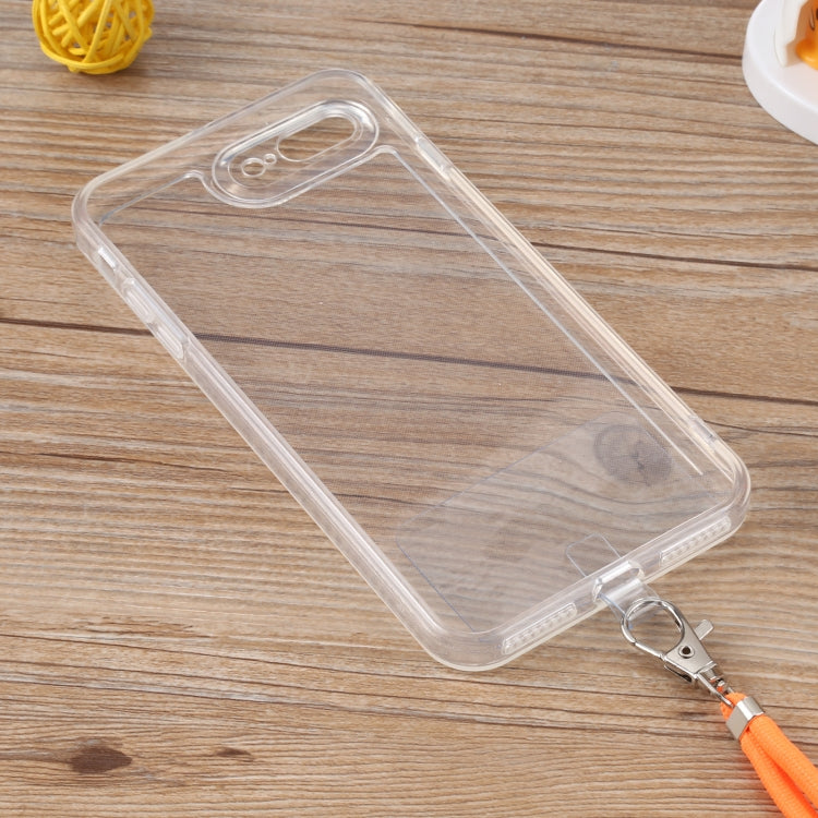 Lanyard Transparent TPU Phone Case For iPhone 7 Plus / 8 Plus
