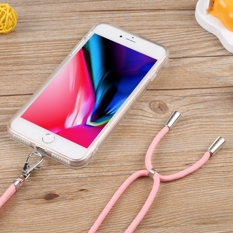 Lanyard Transparent TPU Phone Case For iPhone 7 Plus / 8 Plus