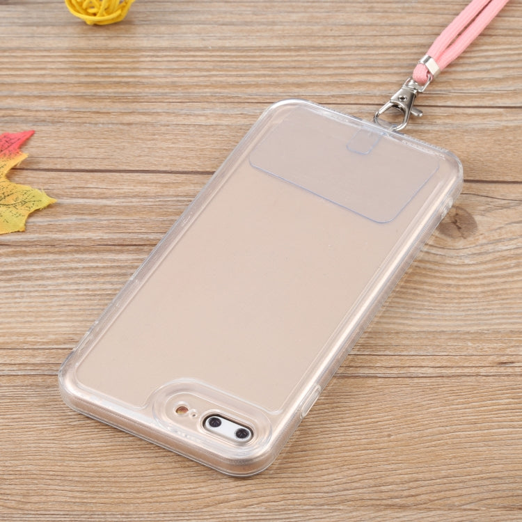 Lanyard Transparent TPU Phone Case For iPhone 7 Plus / 8 Plus