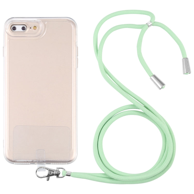 Lanyard Transparent TPU Phone Case For iPhone 7 Plus / 8 Plus