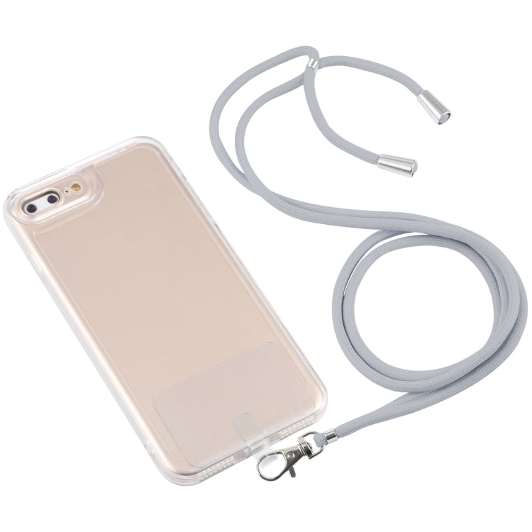 Lanyard Transparent TPU Phone Case For iPhone 7 Plus / 8 Plus