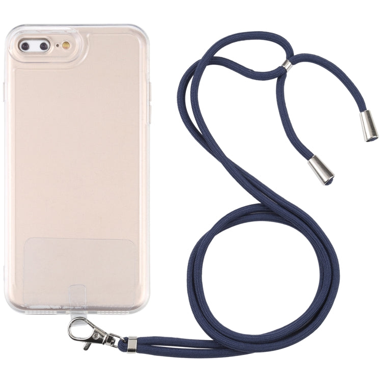 Lanyard Transparent TPU Phone Case For iPhone 7 Plus / 8 Plus