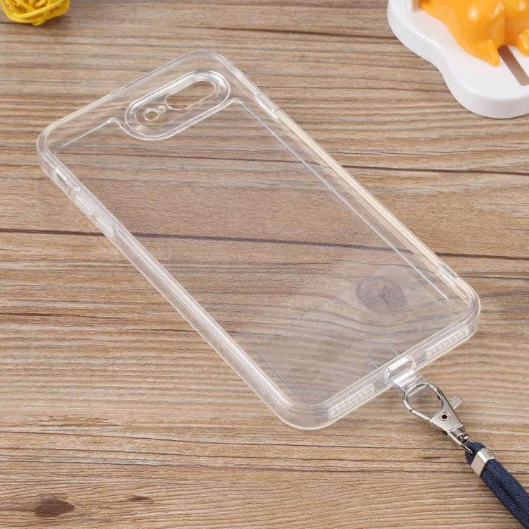 Lanyard Transparent TPU Phone Case For iPhone 7 Plus / 8 Plus