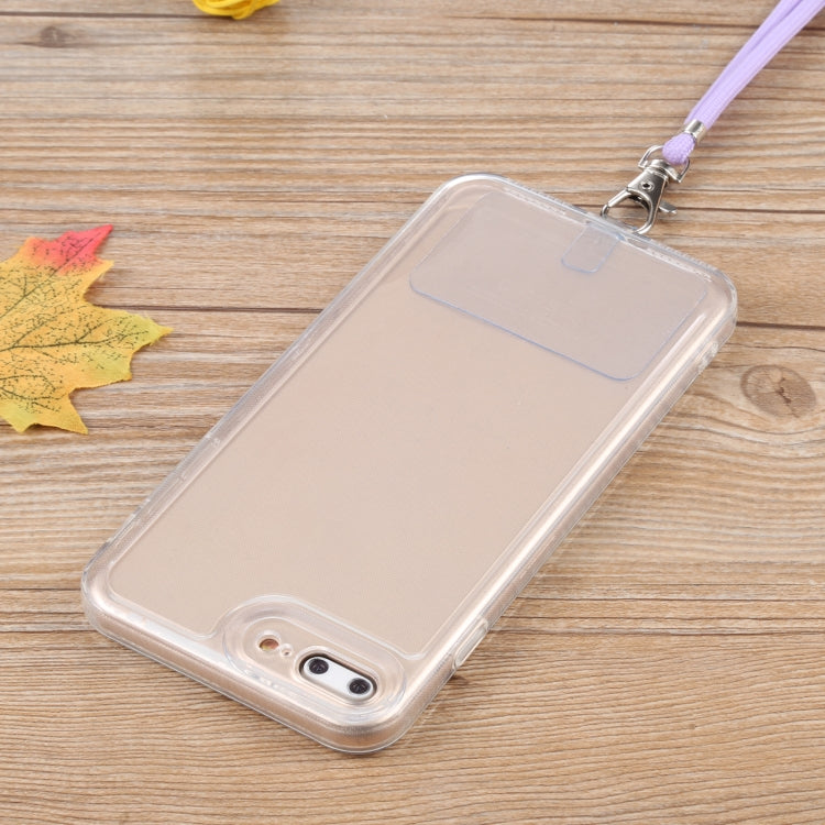 Lanyard Transparent TPU Phone Case For iPhone 7 Plus / 8 Plus