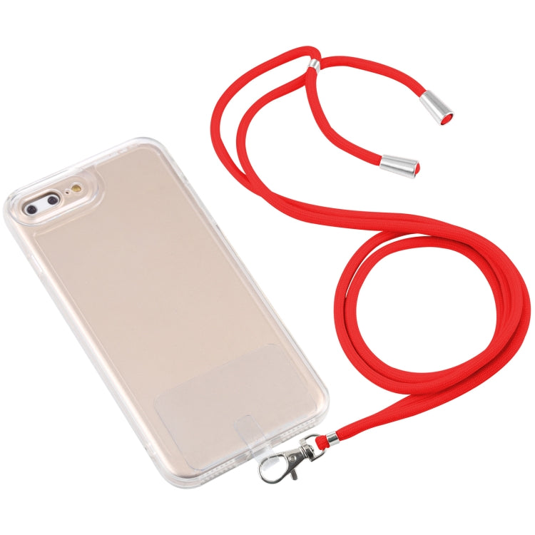 Lanyard Transparent TPU Phone Case For iPhone 7 Plus / 8 Plus