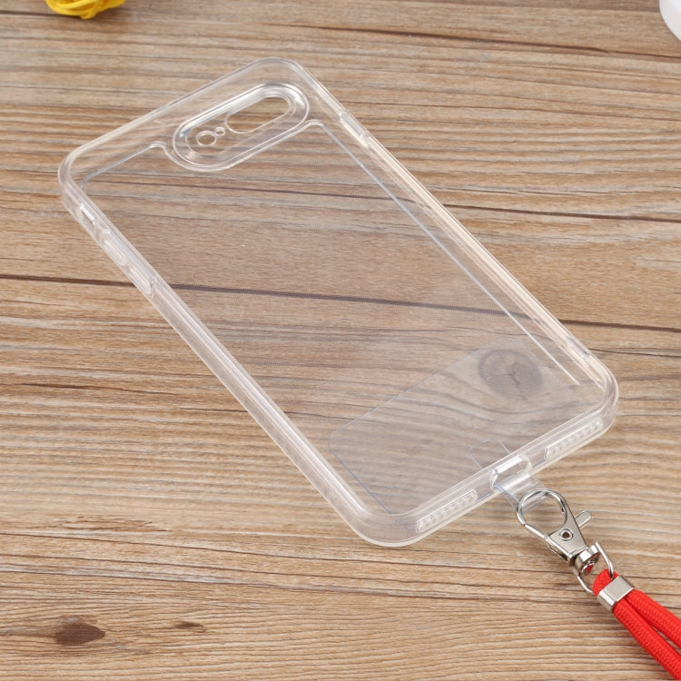 Lanyard Transparent TPU Phone Case For iPhone 7 Plus / 8 Plus
