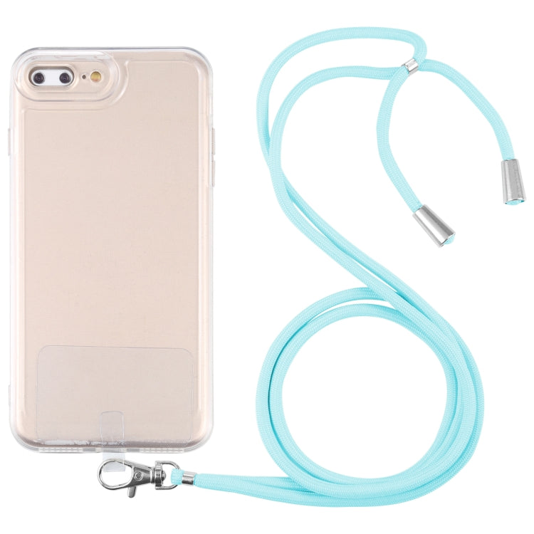 Lanyard Transparent TPU Phone Case For iPhone 7 Plus / 8 Plus