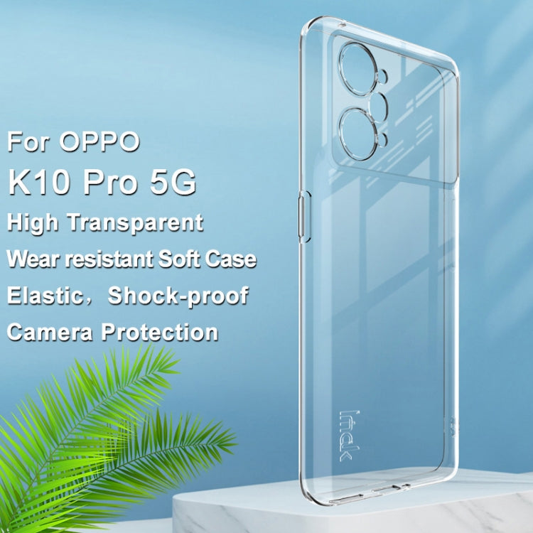 For OPPO K10 Pro 5G imak UX-5 Series Transparent Shockproof TPU Phone Case