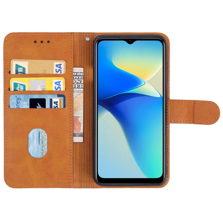 For vivo Y33e Leather Phone Case