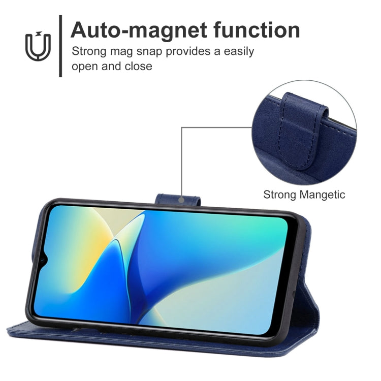 For vivo Y33e Leather Phone Case