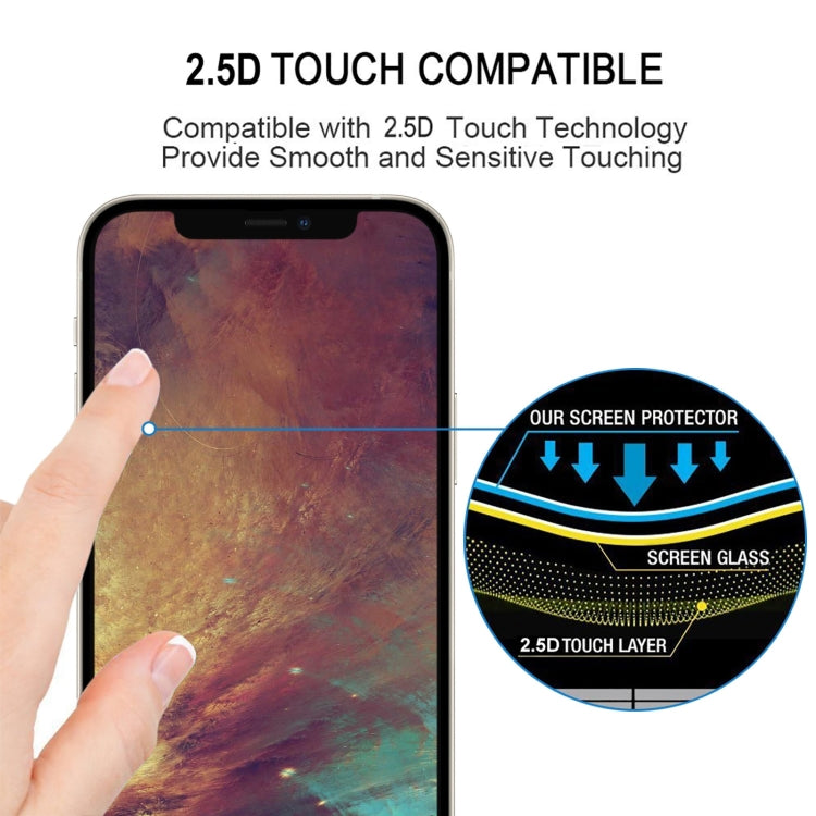 For iPhone 14 Pro Max 25pcs Full Glue Screen Tempered Glass Film
