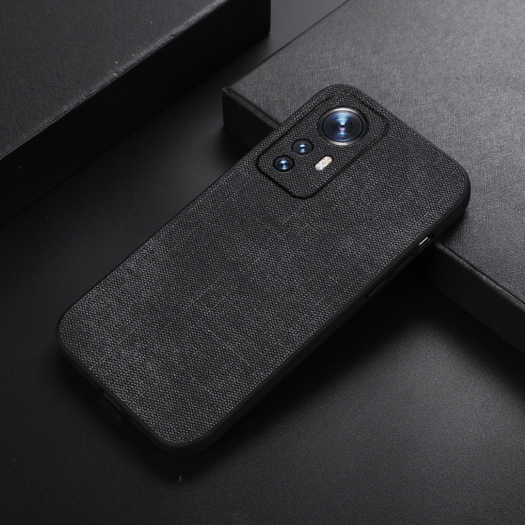For Xiaomi 12 Pro Brugg Texture PU Shockproof Phone Case