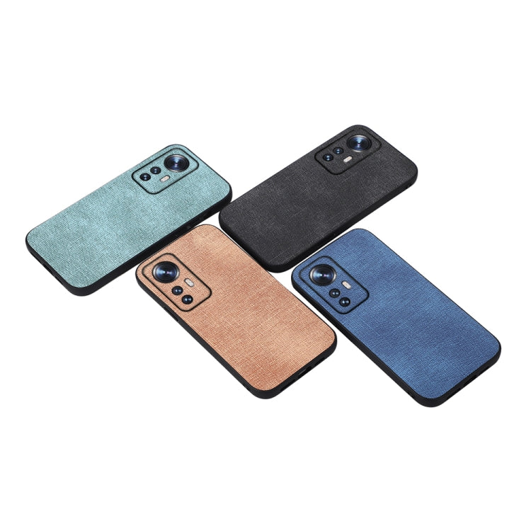 For Xiaomi 12 Pro Brugg Texture PU Shockproof Phone Case