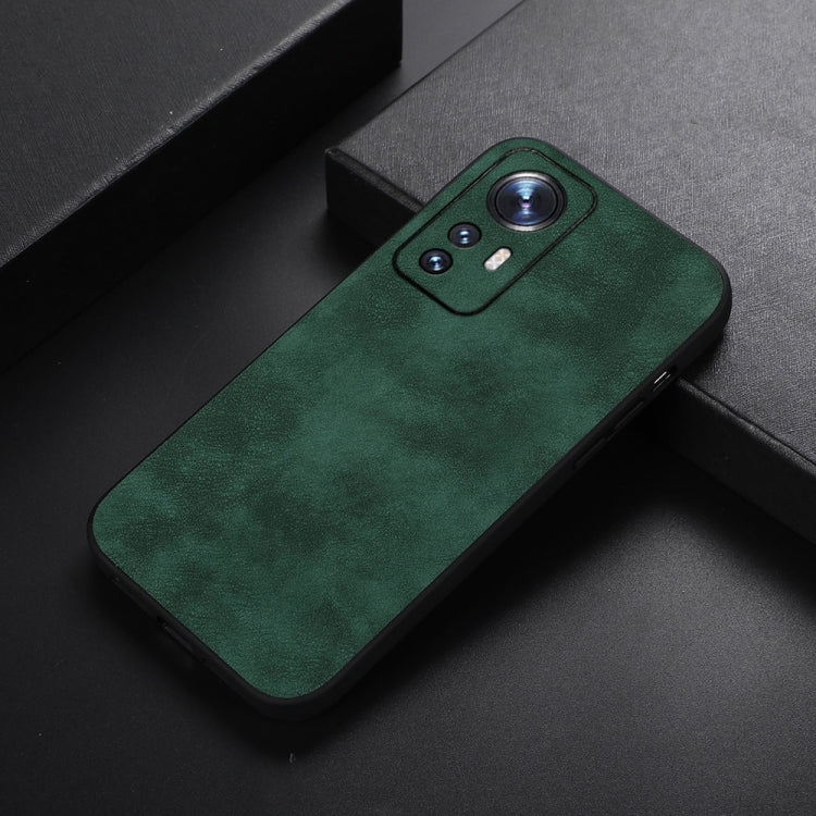 For Xiaomi 12 Pro Morocco Texture PU Shockproof Phone Case