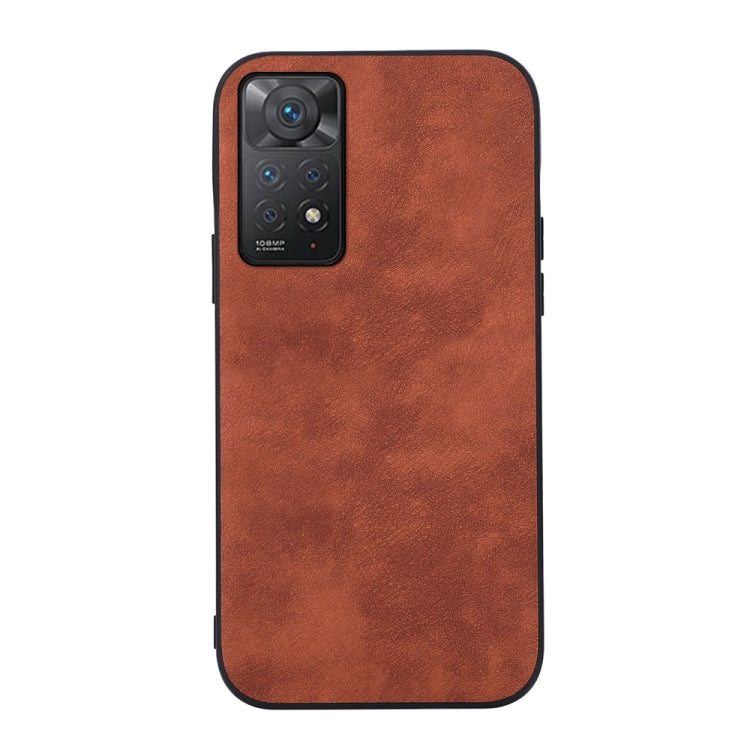 For Xiaomi Redmi Note 11 Pro Morocco Texture PU Shockproof Phone Case