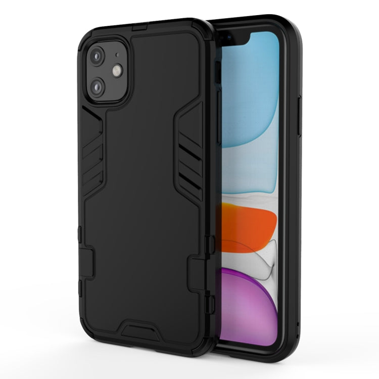 For iPhone 11 Simple Style Shockproof PC + TPU Case