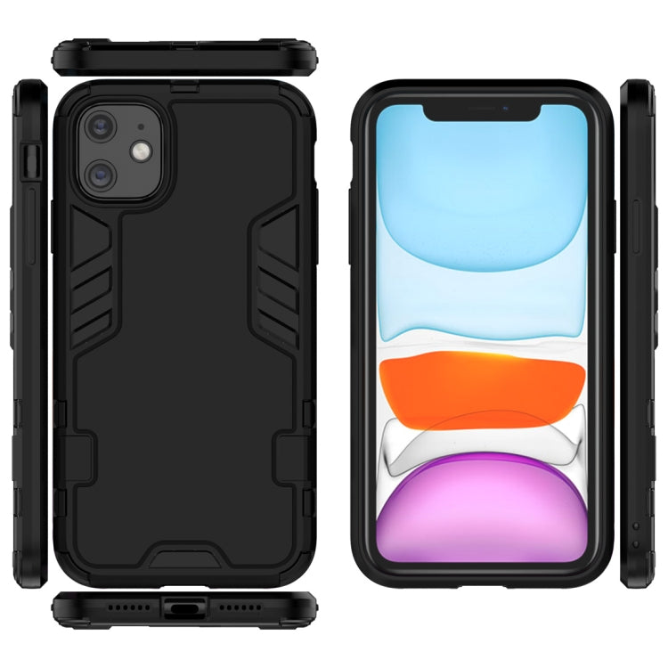 For iPhone 11 Simple Style Shockproof PC + TPU Case