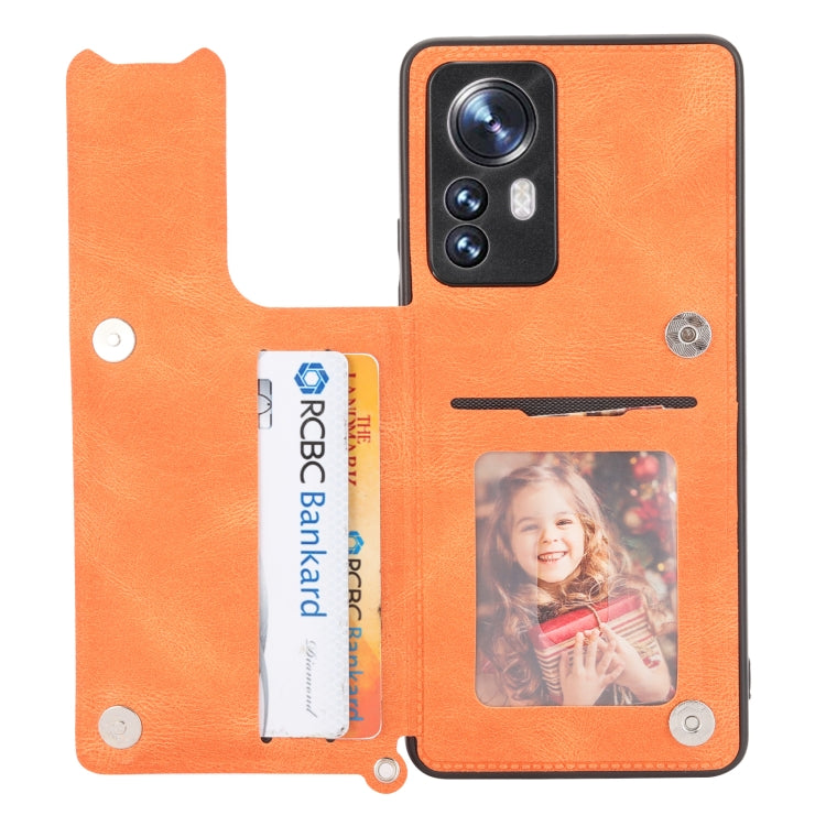 For Xiaomi 12 Pro Mandala Embossed Card Slots Magnetic Phone Case