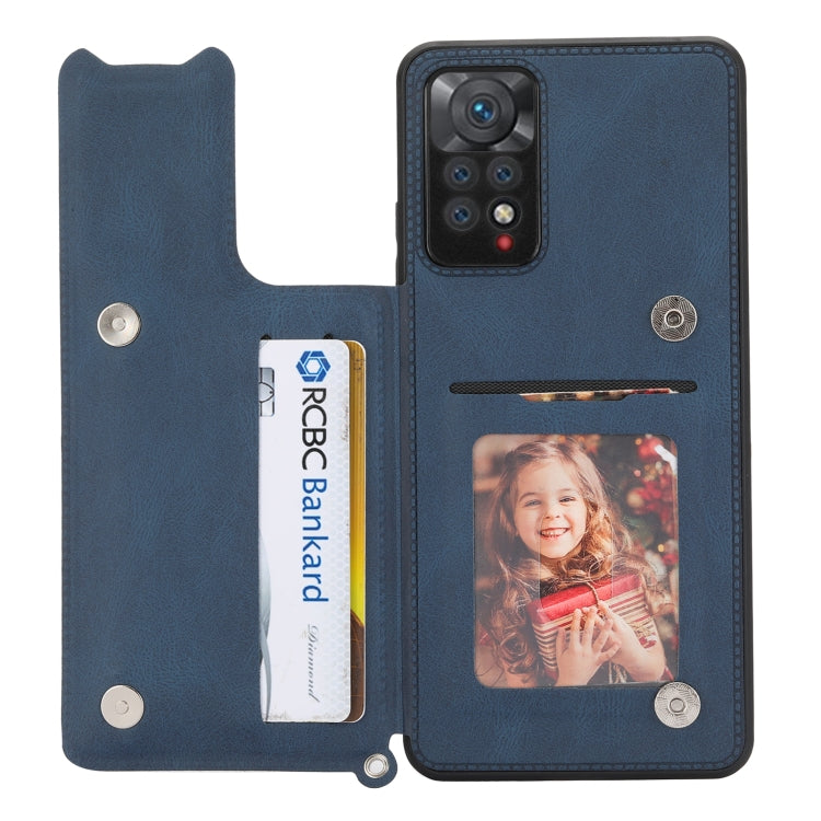 For Xiaomi Redmi Note 11 Pro Mandala Embossed Card Slots Magnetic Phone Case