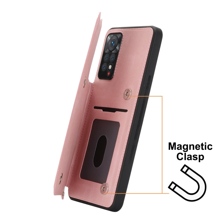 For Xiaomi Redmi Note 11 Pro Mandala Embossed Card Slots Magnetic Phone Case