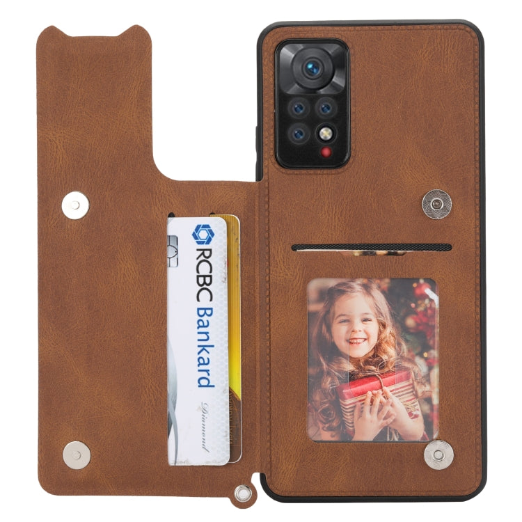 For Xiaomi Redmi Note 11 Pro Mandala Embossed Card Slots Magnetic Phone Case