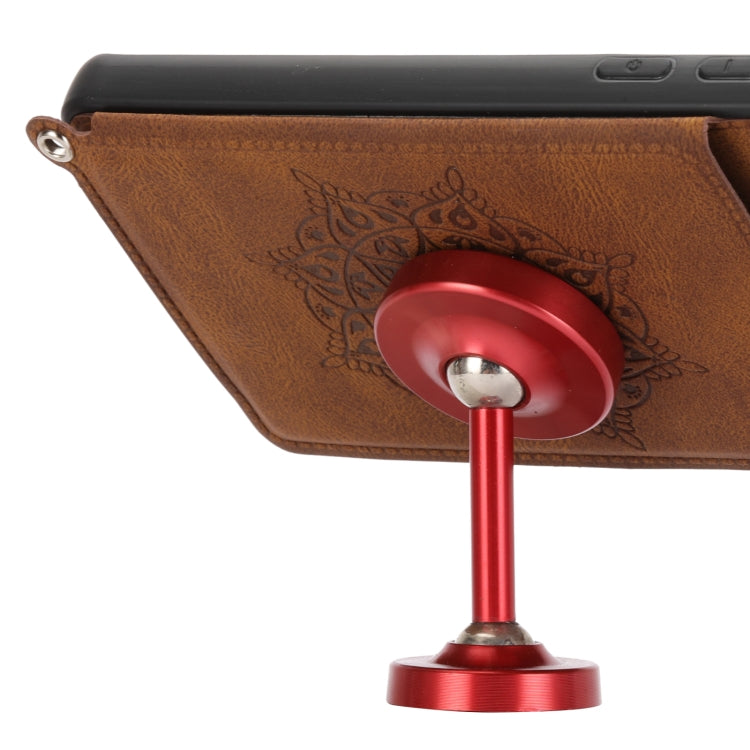 For Xiaomi Redmi Note 11 Pro Mandala Embossed Card Slots Magnetic Phone Case