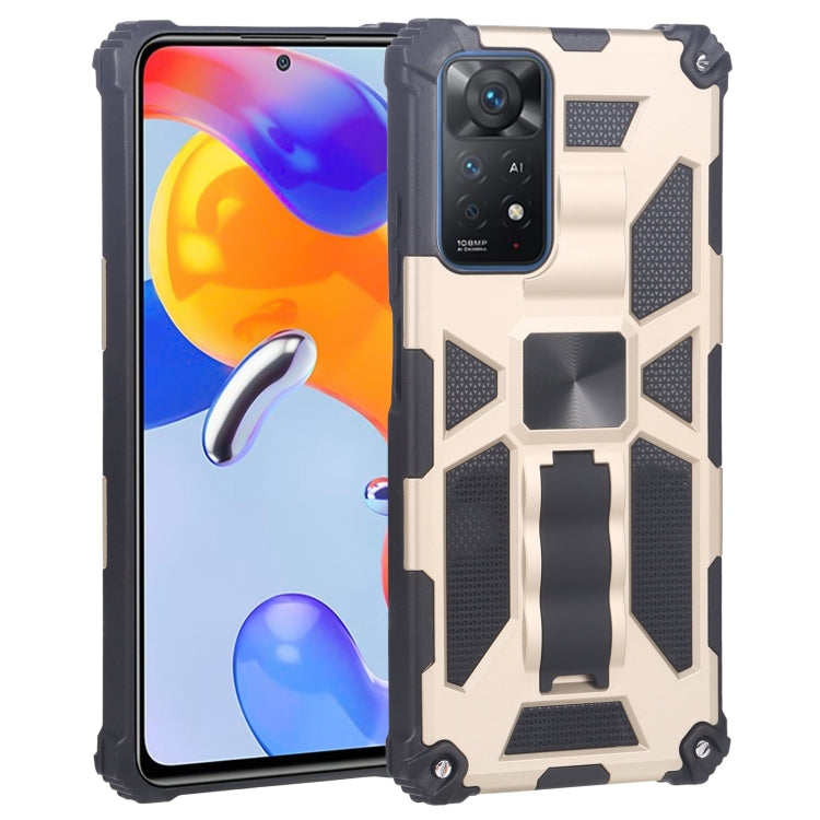 For Xiaomi Redmi Note 11 Pro 4G / 5G Global Armor Kickstand TPU + PC Magnetic Phone Case