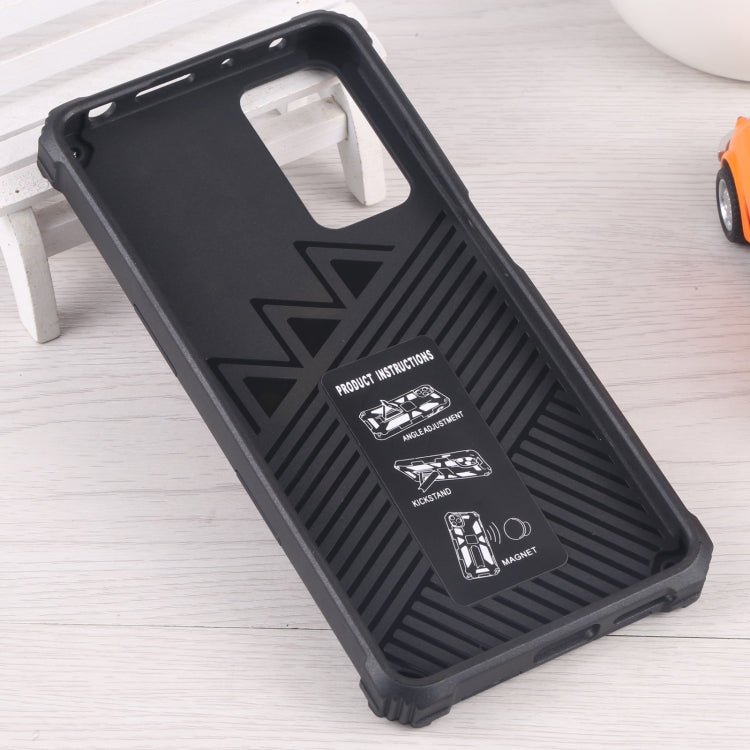 For Xiaomi Redmi Note 11 Pro 4G / 5G Global Armor Kickstand TPU + PC Magnetic Phone Case
