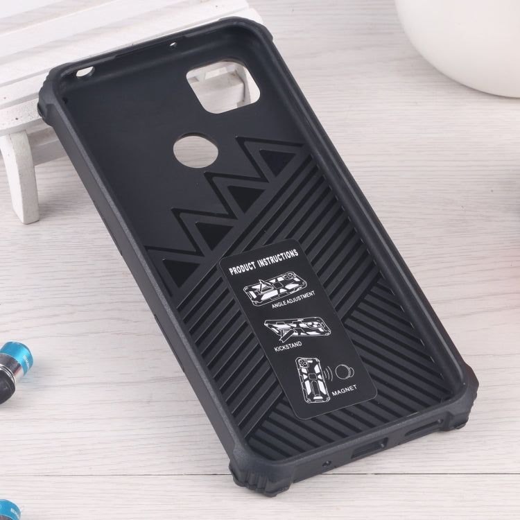 For Xiaomi Redmi 9C / 10A Armor Kickstand TPU + PC Magnetic Phone Case