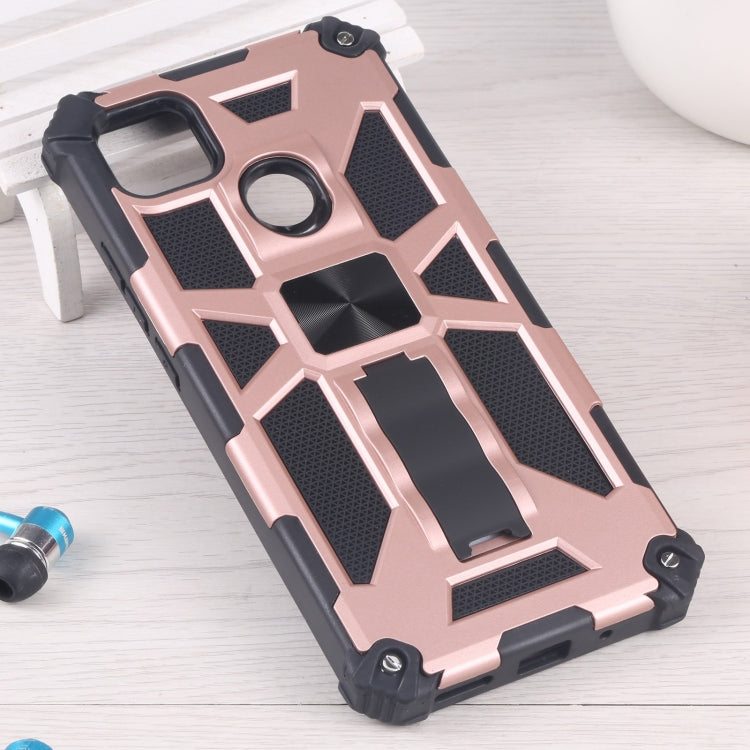 For Xiaomi Redmi 9C / 10A Armor Kickstand TPU + PC Magnetic Phone Case