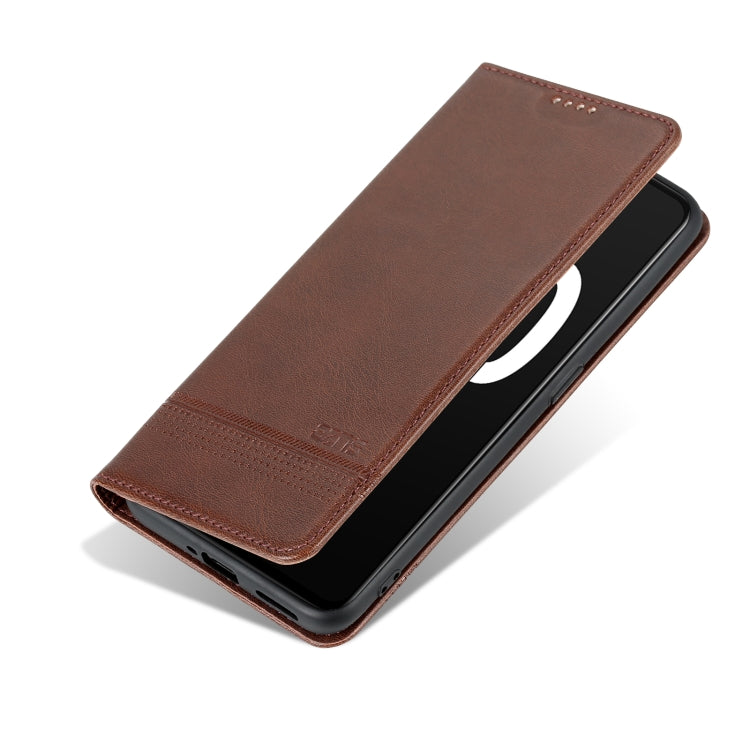 For OPPO K10 Pro AZNS Magnetic Calf Texture Flip Leather Phone Case