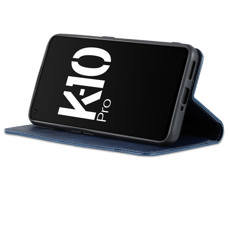 For OPPO K10 Pro AZNS Magnetic Calf Texture Flip Leather Phone Case