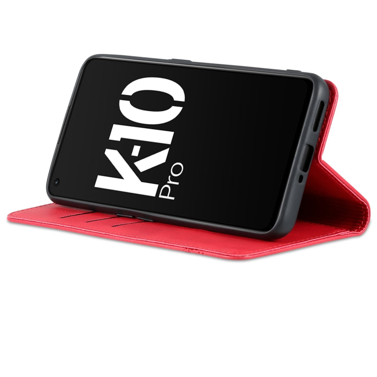 For OPPO K10 Pro AZNS Magnetic Calf Texture Flip Leather Phone Case