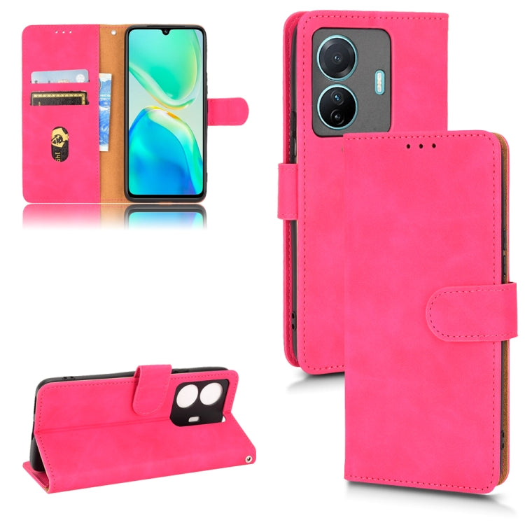 For vivo S15E Skin Feel Magnetic Flip Leather Phone Case