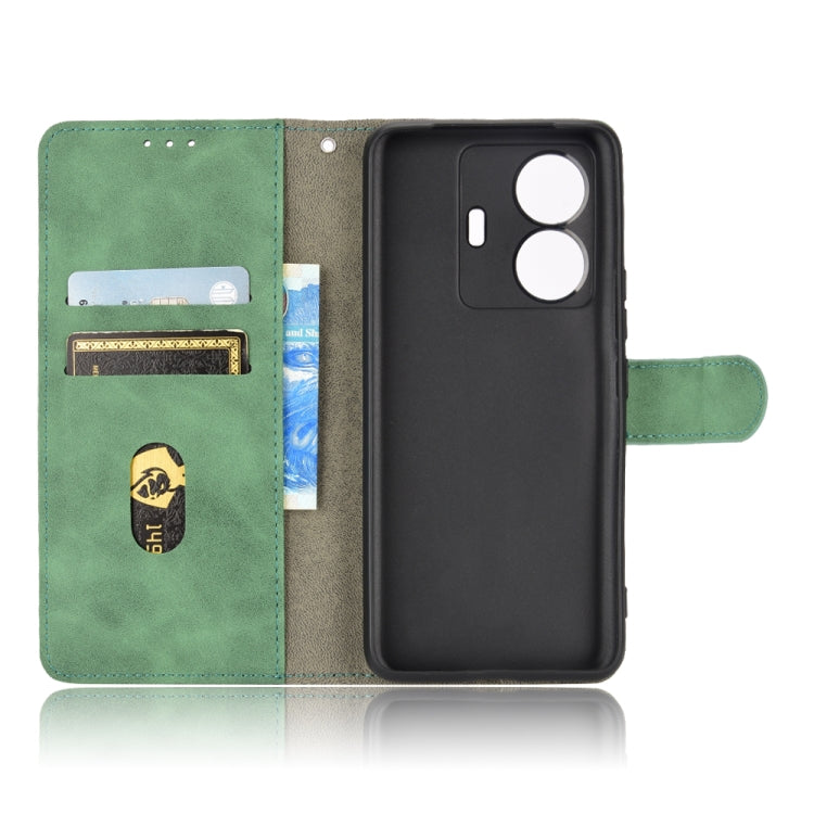 For vivo S15E Skin Feel Magnetic Flip Leather Phone Case