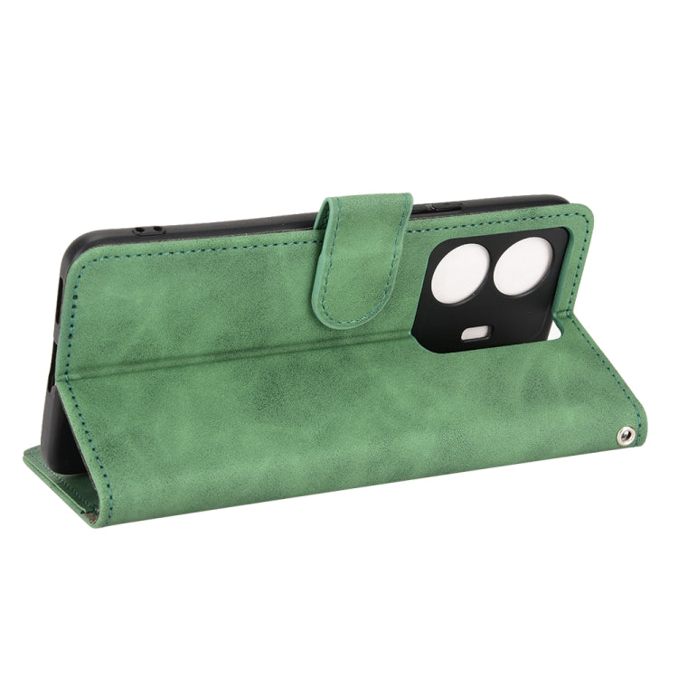 For vivo S15E Skin Feel Magnetic Flip Leather Phone Case