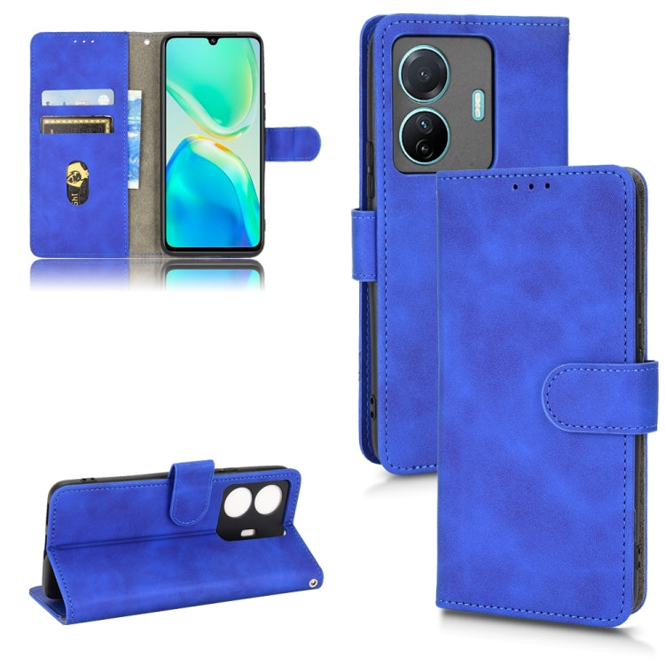 For vivo S15E Skin Feel Magnetic Flip Leather Phone Case