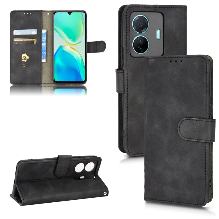 For vivo S15E Skin Feel Magnetic Flip Leather Phone Case