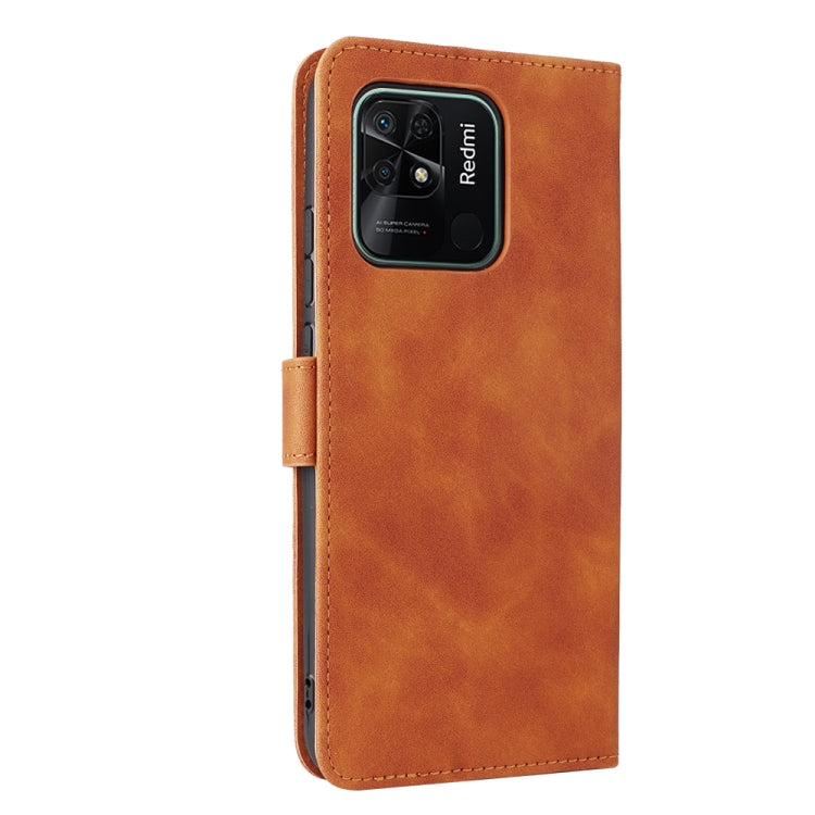 For Xiaomi Redmi 10C Skin Feel Magnetic Flip Leather Phone Case