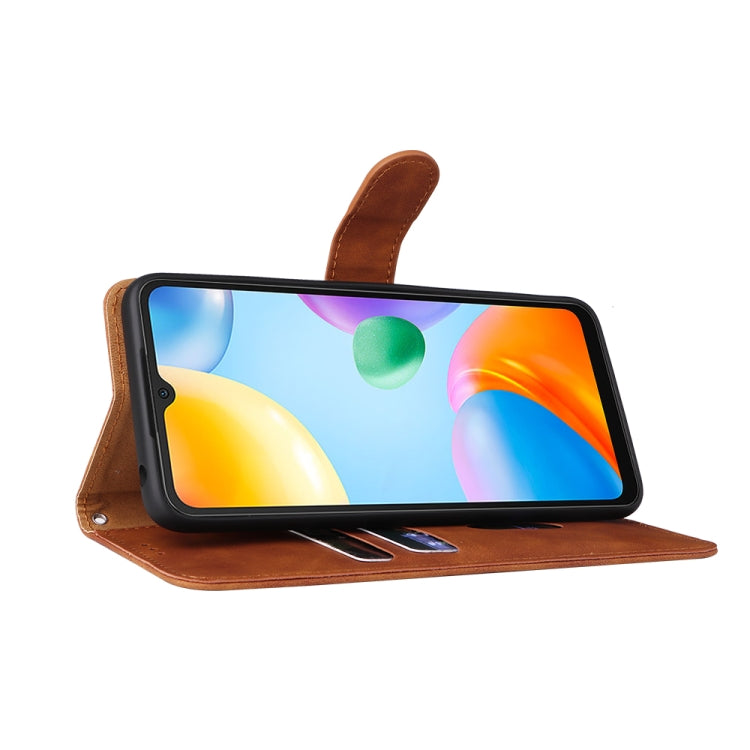 For Xiaomi Redmi 10C Skin Feel Magnetic Flip Leather Phone Case