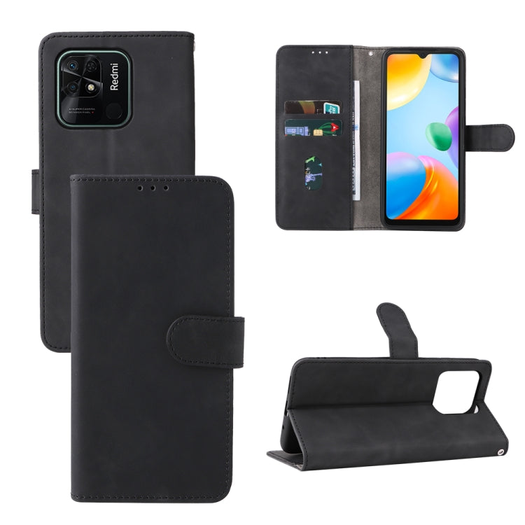 For Xiaomi Redmi 10C Skin Feel Magnetic Flip Leather Phone Case