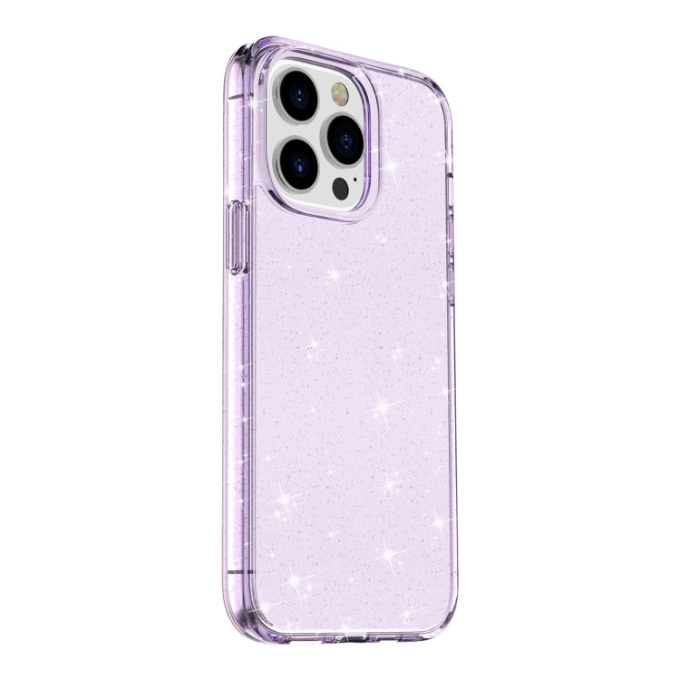 For iPhone 14 Pro Shockproof Terminator Style Glitter Powder Protective Case