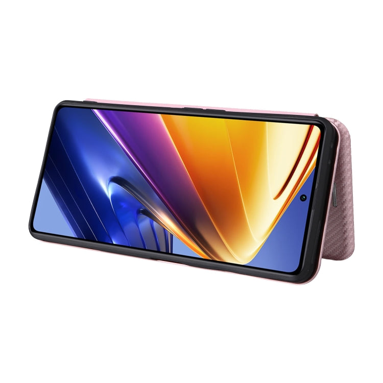 For Xiaomi Poco F4 GT/Redmi K50 Gaming Carbon Fiber Texture Horizontal Flip Leather Phone Case