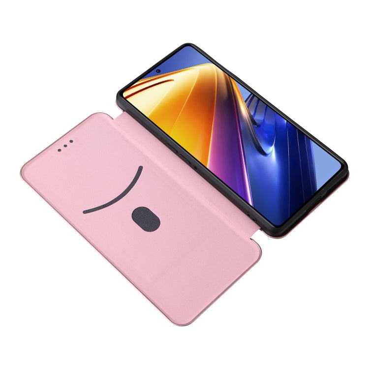 For Xiaomi Poco F4 GT/Redmi K50 Gaming Carbon Fiber Texture Horizontal Flip Leather Phone Case